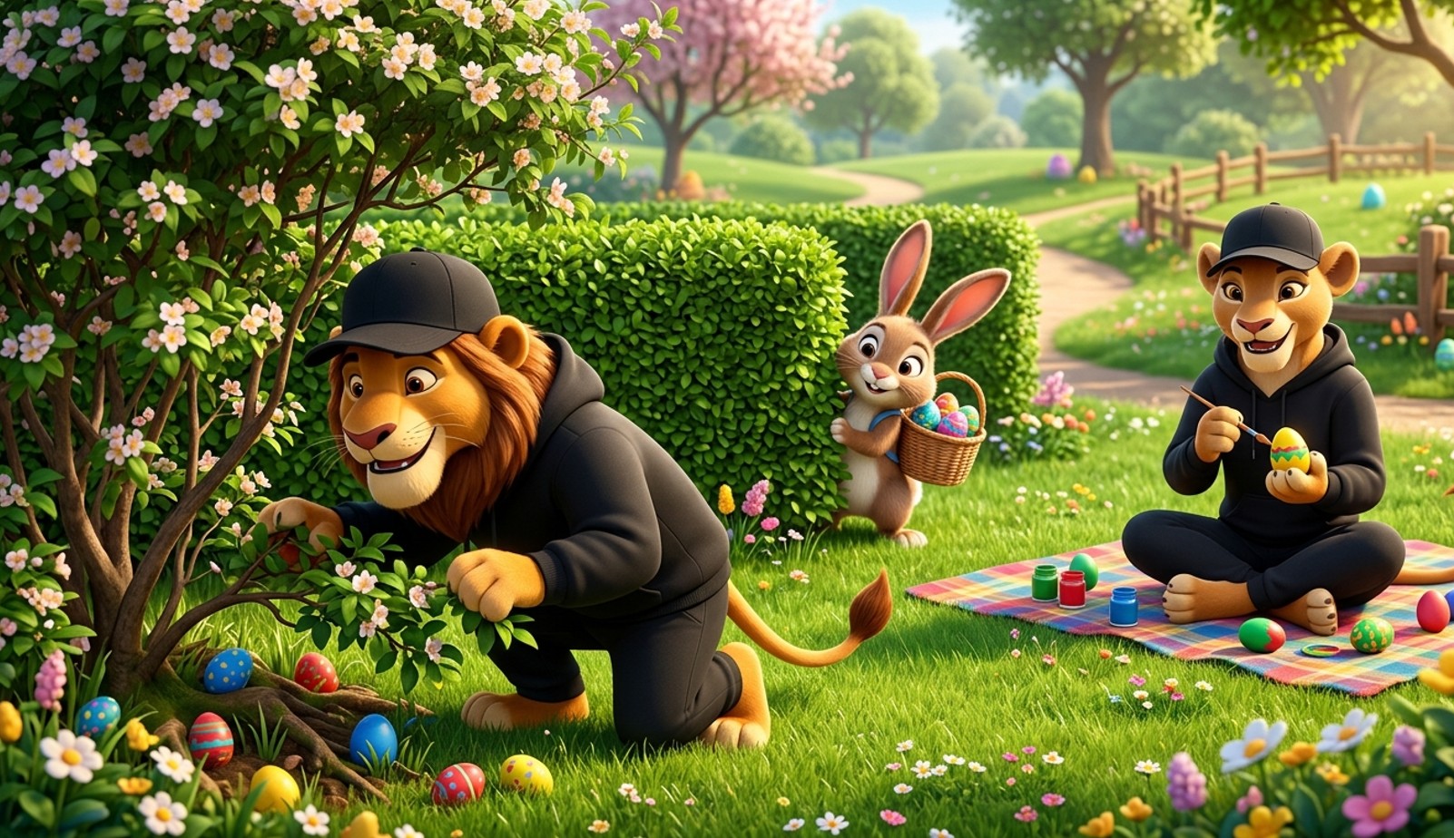 Die Löwen an Ostern